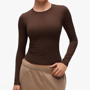 CRZ Yoga Soft Embrace Crewneck - Lava Brown